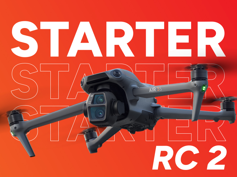 DJI Air 3S Starter Combo w. DJI RC 2